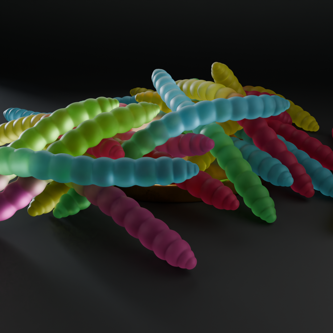 Gummy Worm Double-Ended Dildo | Custom Halloween Adult Toys SA Exotic World Gummy Worm Double-Ended Dildo | Custom Halloween Adult Toys SA Exotic World